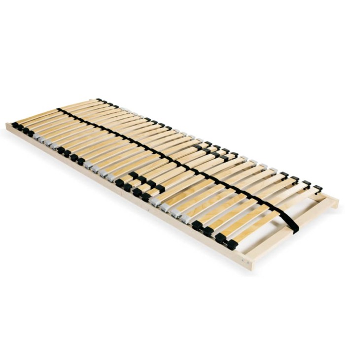 Gossi baza pat cu sipci, 28 sipci, 7 zone, 90x200 cm