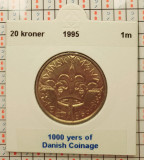 Danemarca 20 kroner 1995 - Danish Coins Anniversary - km 879 - G011