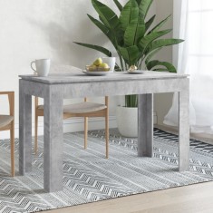 Gossi masa de bucatarie, gri beton, 120 x 60 x 76 cm, pal