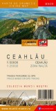 Muntii Ceahlau. Harta de drumetie / Hiking Map Ceahlau Mountains M 1:50.000 / 1:25.000