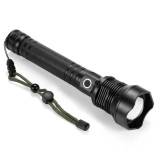 Lanterna LED Profesionala P70 Incarcare USB 2 Acumulatori 26650 Zoom IPX6