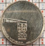 Portugalia 500 escudos 1999 argint - Return of Macau to China - km 723 - A005, Europa
