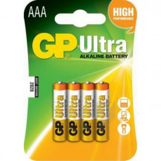 Baterii GP Ultra alcaline AAA micro 24AU (LR03) bl/4 (B1911,GP24AU-C4)