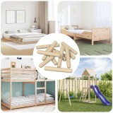 vidaXL Doweluri din lemn 12 pcs Maro &Oslash;8 x 50 mm Lemn masiv 864371