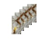 Set 10x Tapet Marmura Premium 3D , autoadeziv, waterproof, usor de montat, design modern, 30&times;60 cm alb cu auri