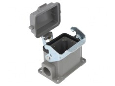 Carcasă pentru conectori HDC D6B cu clichet drept M20