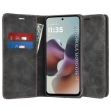 Husa piele Motorola Moto G56 Asteroid GSM Confy Cover, negru