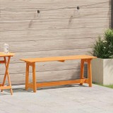 Banca exterior vidaXL, lemn masiv pin, 119x35x47cm, maro, gradina terasa, rezistenta intemperii, design modern, montaj facil