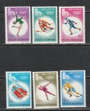 Romania 1979 - #997 Jocurile Olimpice de Iarna 6v MNH, Nestampilat