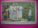 HOPCT 6392 EXCURSIE IN COLOMBO CEYLON -1932-REGINA ASTRID-FAMILIA REGALA BELGIA-CROMO LITHO-CIOCOLATA COTE D&#039;OR
