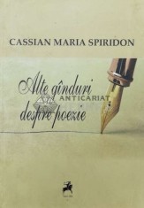 Ginduri despre poezie - 2017 - Cassian Maria Spiridon (W242)