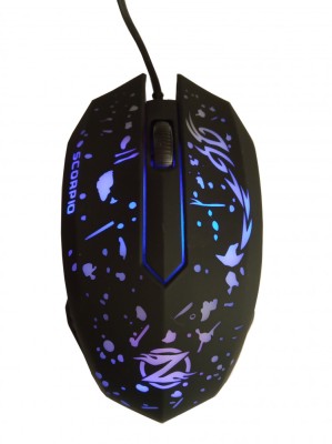 Mouse Gaming Iluminat ZORNWEE XG68, USB, Negru, 1200 dpi, optic, 3 butoane, cablu 1.4M foto