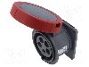Conector alimentare AC, IEC 60309, IP67, {{Curent nominal}}, 415V, 5 pini, AMPHENOL - 2CMA101319R1000