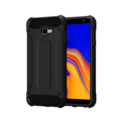 Husa Compatibila cu Samsung Galaxy J4 Plus Techsuit Hybrid Armor Negru foto