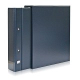 Coperta cu inele si caseta de protectie, Compact A4, Albastru
