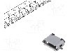 Conector USB B micro, versiune USB 2.0, orizontala, GCT - USB3075-30-A