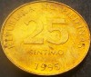 Moneda exotica 25 SENTIMO - FILIPINE, anul 1995 * cod 634, Asia