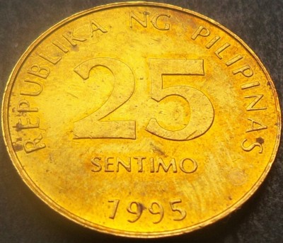 Moneda exotica 25 SENTIMO - FILIPINE, anul 1995 * cod 634 foto