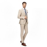 Costum barbati slim bej CTSL23, 48, 50, 52, 54, 56