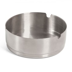Scrumieră Metalică, Rotundă, Argintie, 10cm