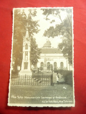 Ilustrata Alba Iulia 1935- Monumente Lausenau si Custozza foto