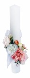Lumanare nunta sau botez, Eventissimi, 40 cm cu flori, Eventissimi&reg;