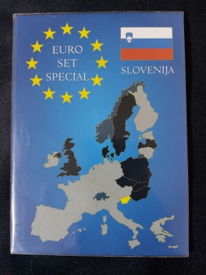 UNC Euro set - Slovenia 2007 , 8 monede foto