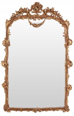 Oglinda mare aurie cu decoratiuni deosebite CAT245 foto