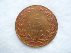 ROMANIA - 2 BANI 1867 WATT , CAROL I , LCP1.71 foto