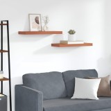 vidaXL Raft de perete 2 pcs Roșu 60 x 23 x 4 cm Lemn compozit 42019927