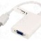 Cablu {{Tip cablu de conectare}}, D-Sub 15pin HD soclu, HDMI mufa, {{Lungime cablu}}, {{Culoare izola&amp;#355;ie}}, Goobay - 51758
