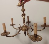 Candelabru din bronz &icirc;n stil francez,piesa cu o lucrătură de o foarte mare finete