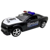 Macheta Ford Mustang politie 1:32 replica metal lumini si sunete usi capota si portbagaj deschise