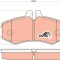 TRW GDB1373 COTEC set placute frana,frana disc
