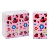 șervețele Nazale Copii, Ladybag, 3 Straturi, Set 4 Bucăți, Multicolor