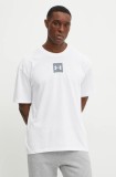 Under Armour tricou din bumbac HW OS BOX barbati, culoarea alb, cu imprimeu, 1386803