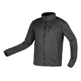 Hanorac cu fermoar OUTDOOR, piqu&eacute;, gri HardWork ToolsRange