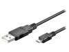 Cablu Goobay USB 2.0 A la Micro-B, 3m, Negru