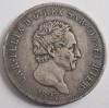 Italia Sardinia 5 Lire 1827 Charles Felix Argint 900&permil; 24.74g 37mm