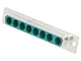 Conector D-Sub Mamă Pin Aurit THT 5A Verde - MOLEX