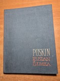 carte pentru copii - ruslan si ludmila - puskin - din anul 1962 - coperti cartonate