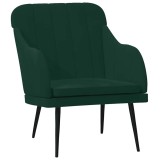 Cumpara ieftin Fotoliu, verde inchis, 63x76x80 cm, catifea
