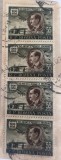 Cumpara ieftin Romania 1956 Lp 411 Traian Vuia strip de 4 timbre stampilat