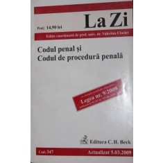 CODUL PENAL SI CODUL DE PROCEDURA PENALA