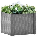 Strat &icirc;naltat de gradina cu sistem auto-udare, gri, 43x43x33 cm GartenMobel Dekor, vidaXL