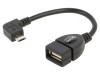 Cablu OTG USB 2.0 Micro USB &icirc;n unghi