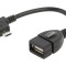 Cablu OTG USB 2.0 Micro USB &icirc;n unghi