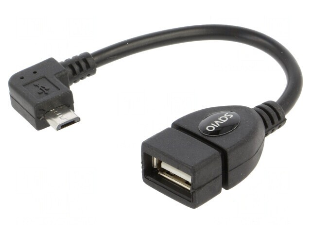 Cablu OTG USB 2.0 Micro USB &icirc;n unghi
