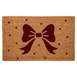 Covoras intrare casa PVC fibre cocos maro negru Fundita 75x45x1 cm