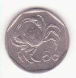 Malta 5 cenți 1991, primul an de batere - Qabru.